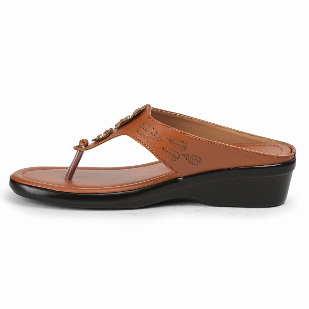 Senorita By Liberty Ladies LAF-1123 Tan Casual Slipper