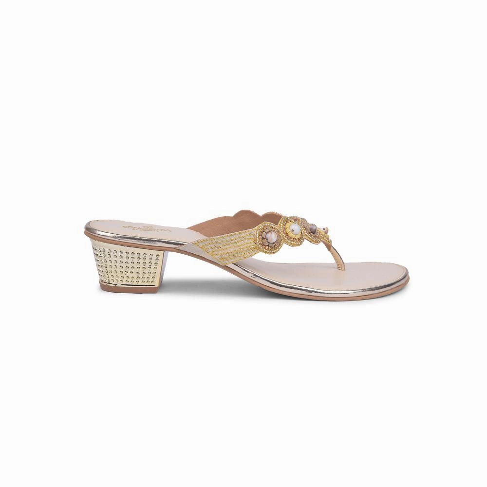 Senorita By Liberty Women STY-41 Golden Ethnic Sandal