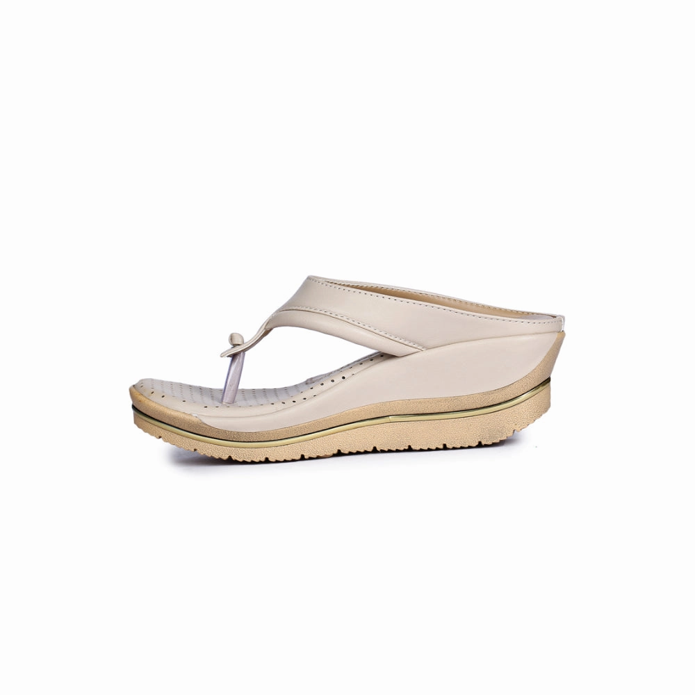 Senorita Casual Beige Slippers For Women LAF-101 By Liberty