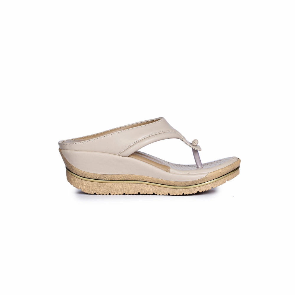 Senorita Casual Beige Slippers For Women LAF-101 By Liberty