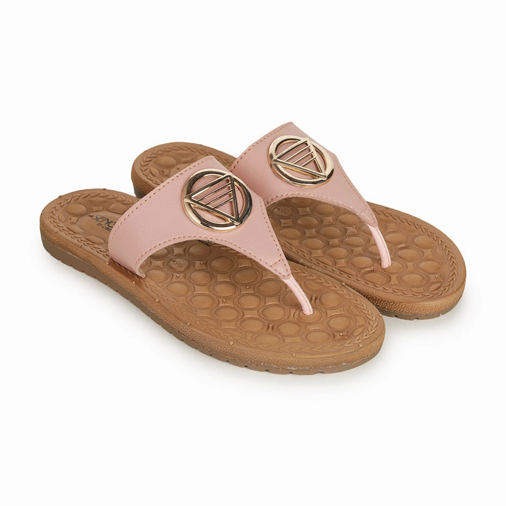 Senorita Casual Pink Slipper For Women Ch-509 By Liberty