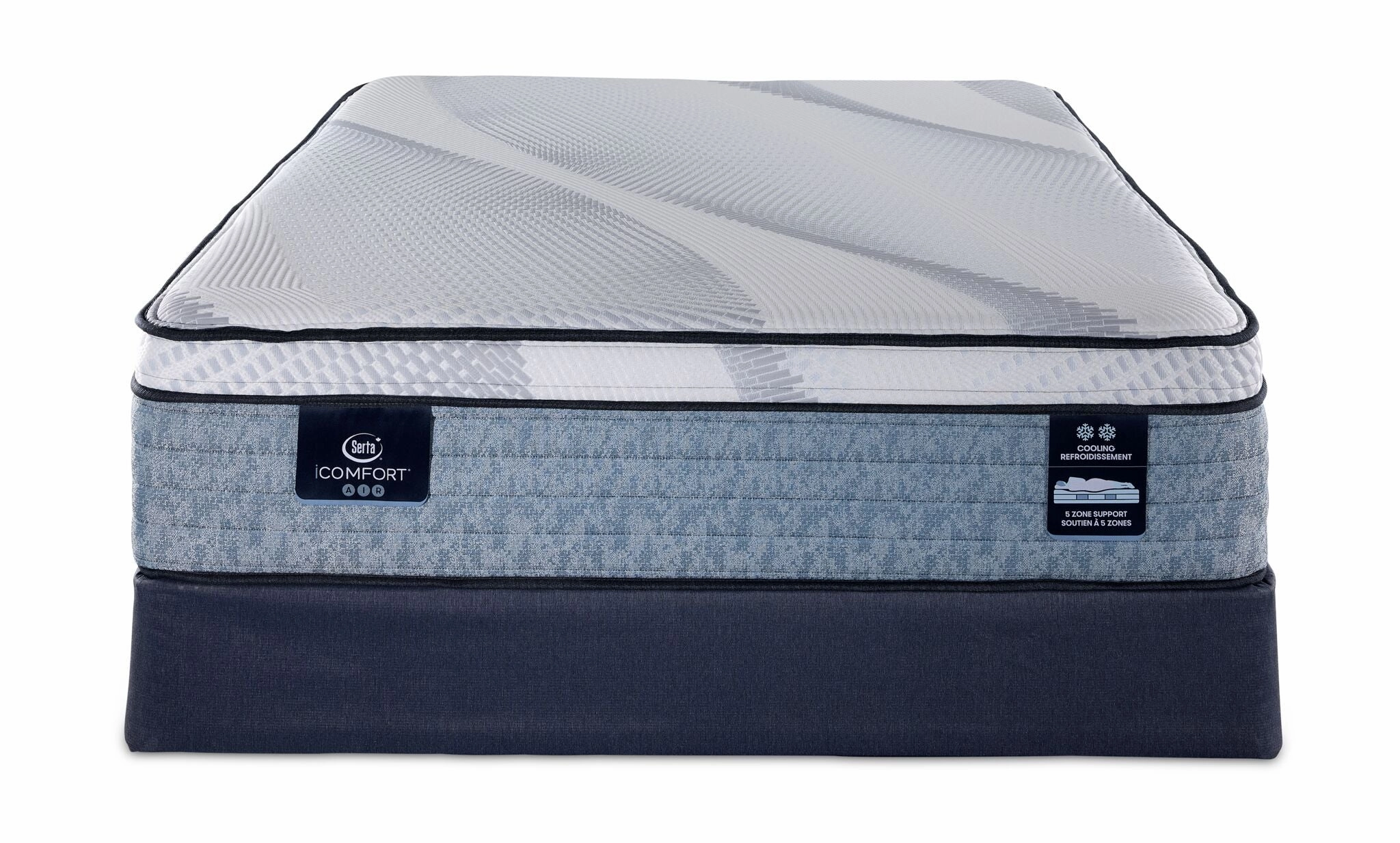 Serta iComfort® AIR 4 Plush Euro Top 14" Queen Mattress and Boxspring Set