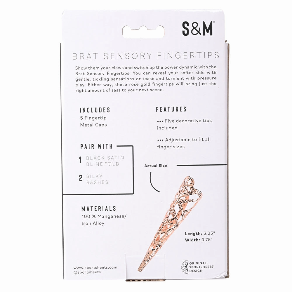 Sex & Mischief Filigree Metal Sensory Fingertips