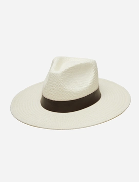 Slater Fedora Hat, Ivory