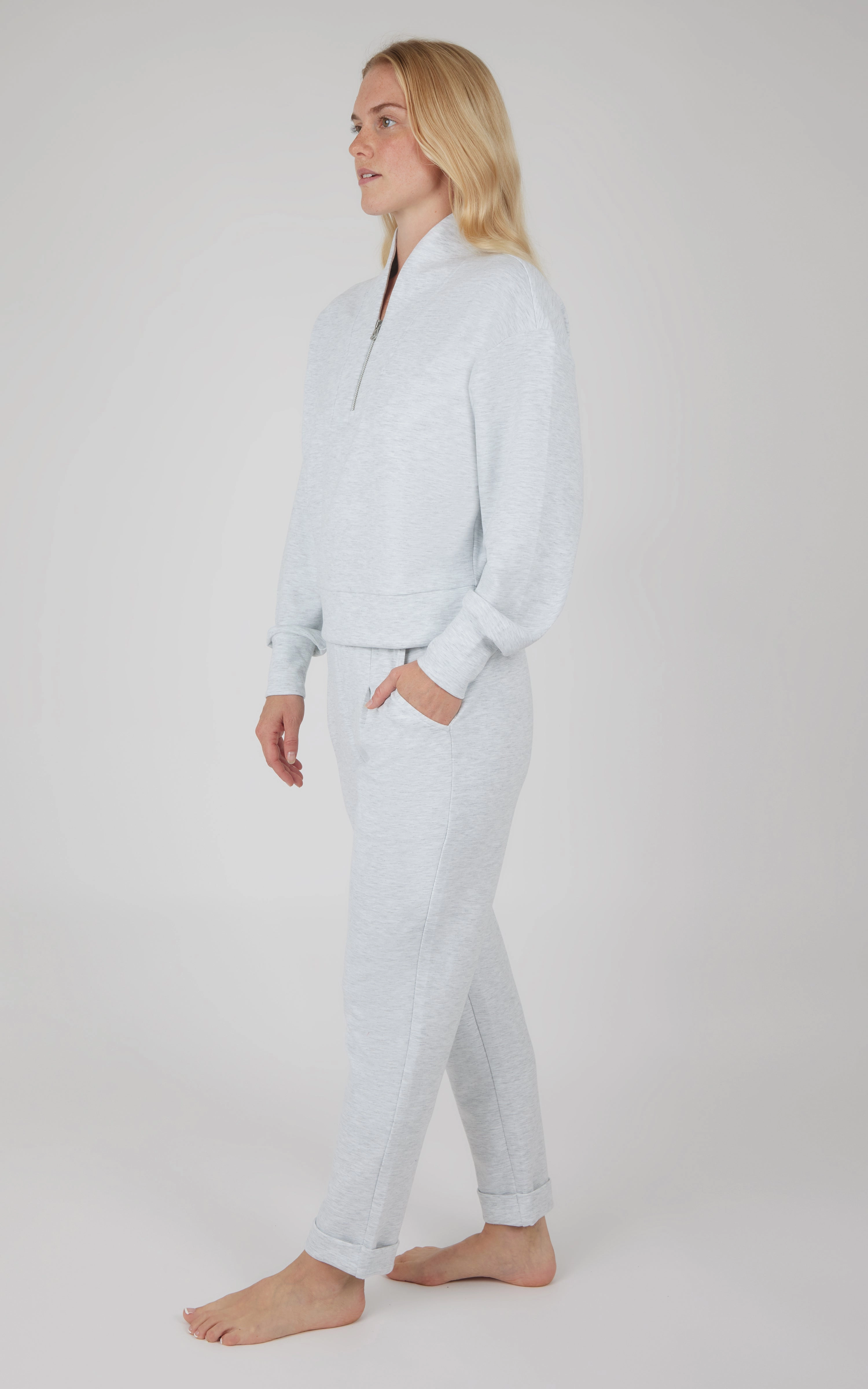 Softlite Zip Neck Pullover and Jogger Set