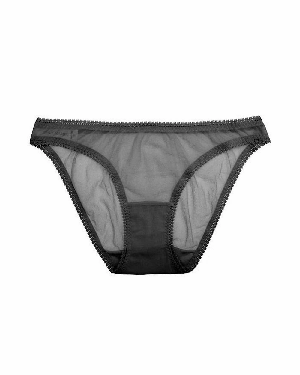 Solid Mesh Hip Bikini