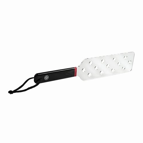 Sportsheets - Saffron BDSM Acrylic Spanker (Clear/Black)