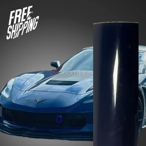 Super Gloss Midnight Blue Car Wrap