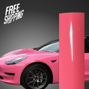 Super Gloss Pink Car Wrap