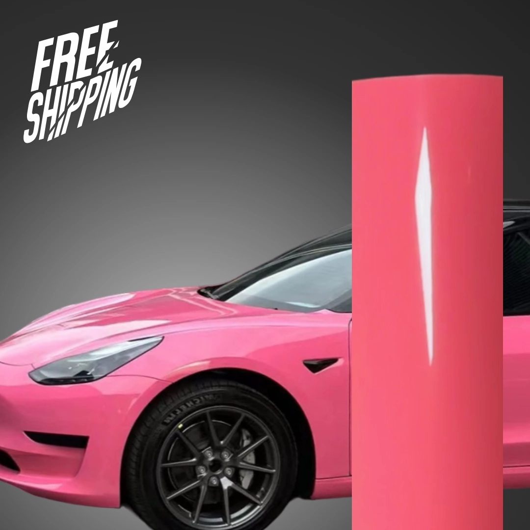 Super Gloss Pink Car Wrap