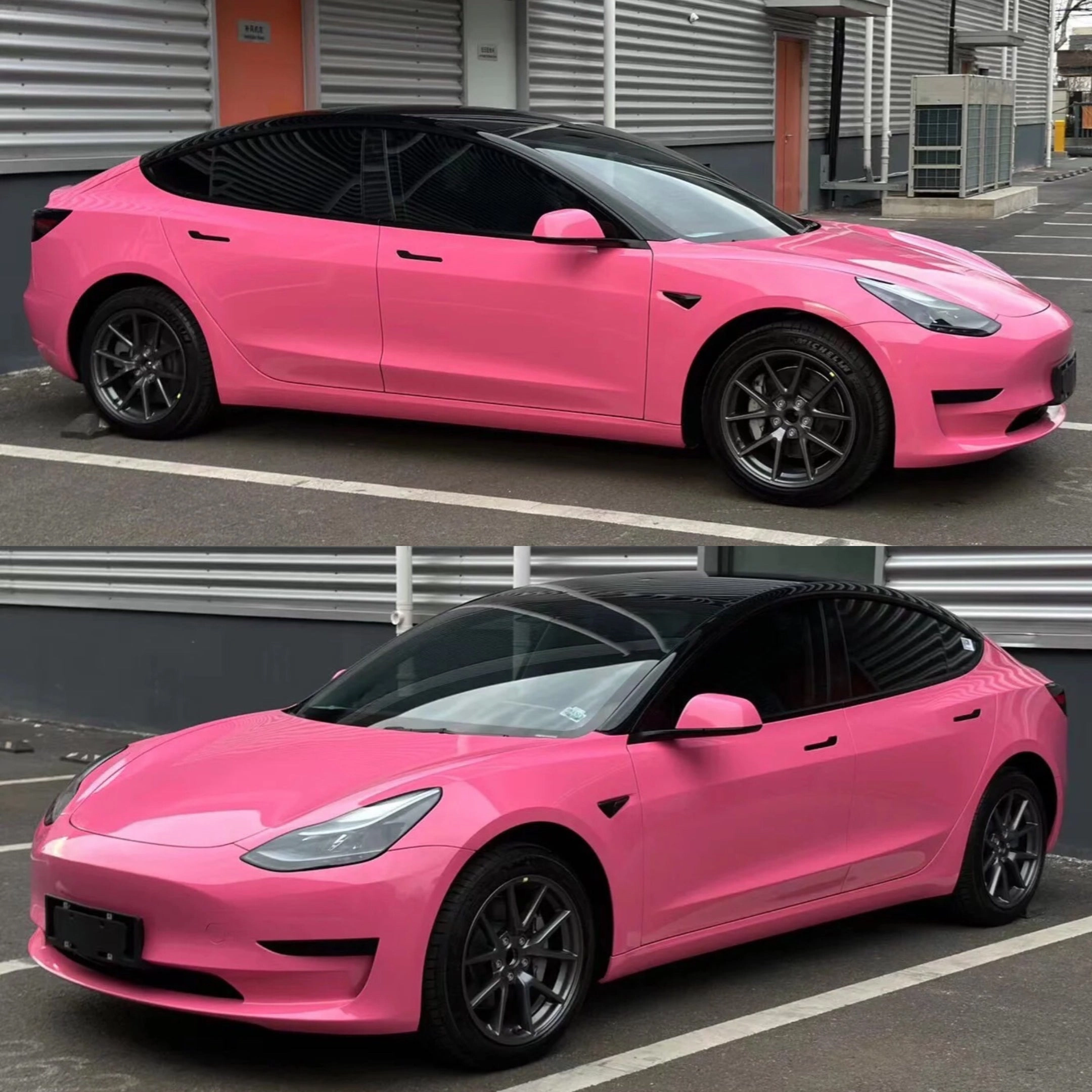 Super Gloss Pink Car Wrap