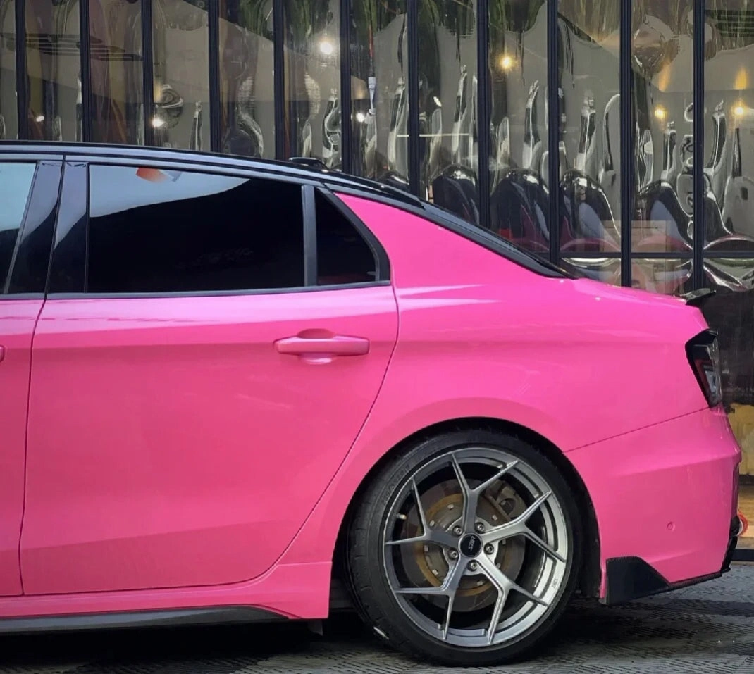 Super Gloss Pink Car Wrap