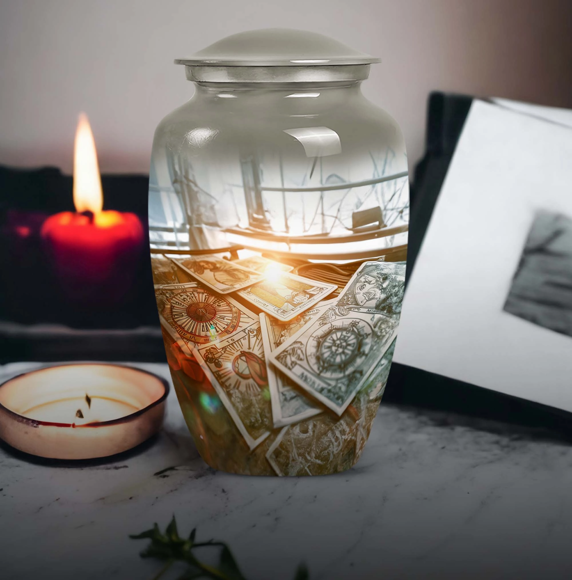 Tarot Abstract Commemorative Medium Burial Urn