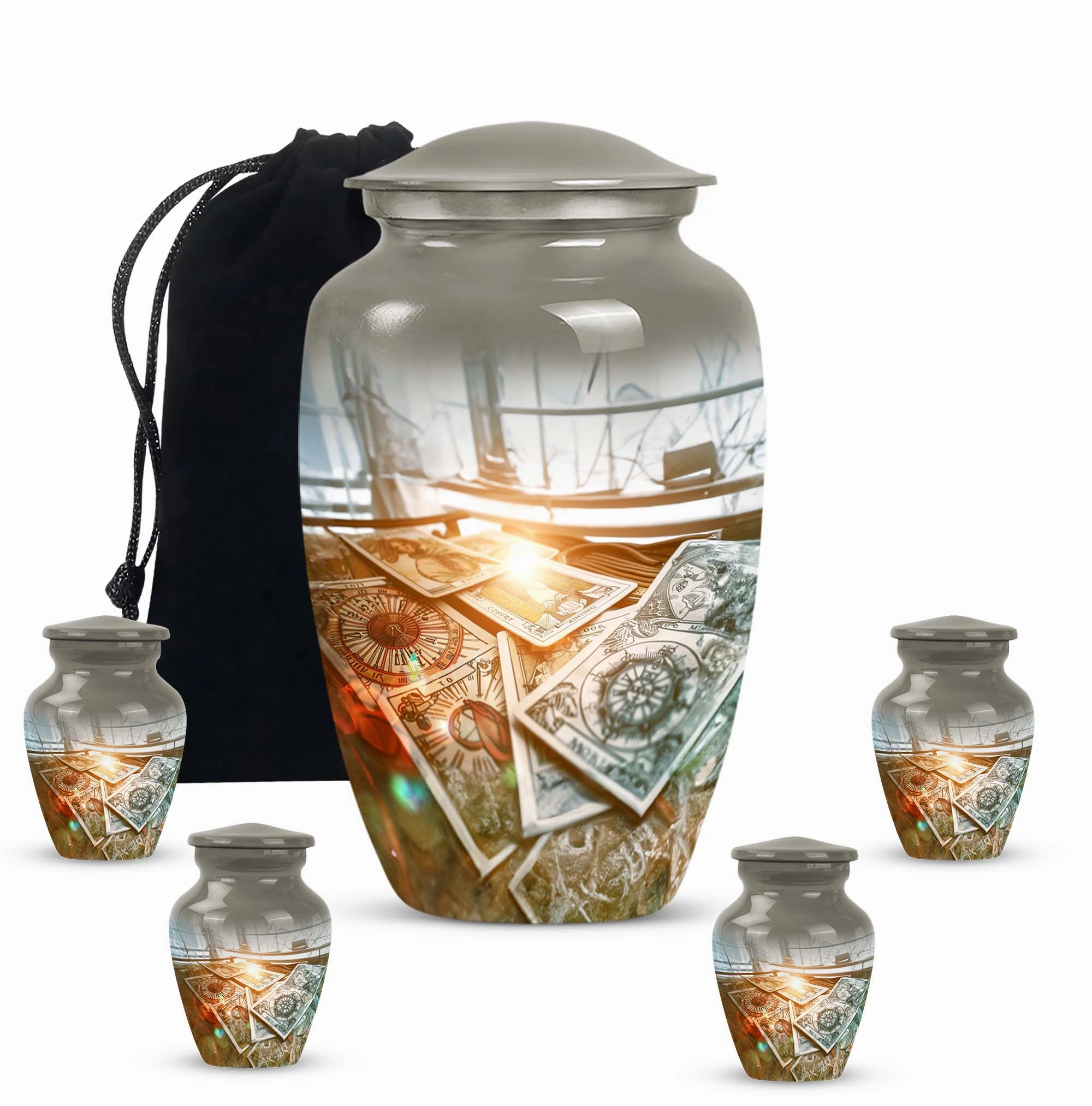 Tarot Abstract Commemorative Medium Burial Urn