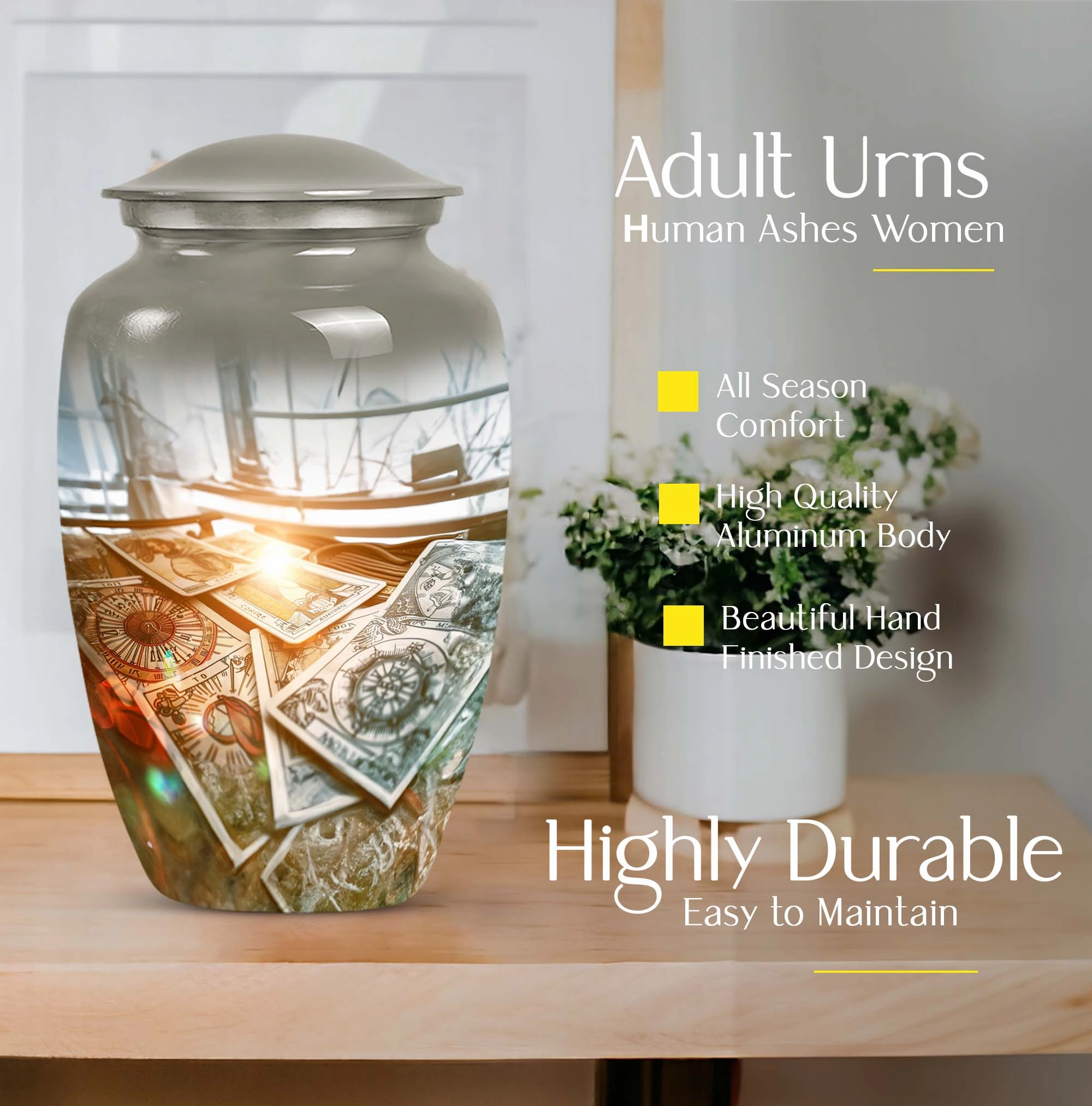 Tarot Abstract Commemorative Medium Burial Urn