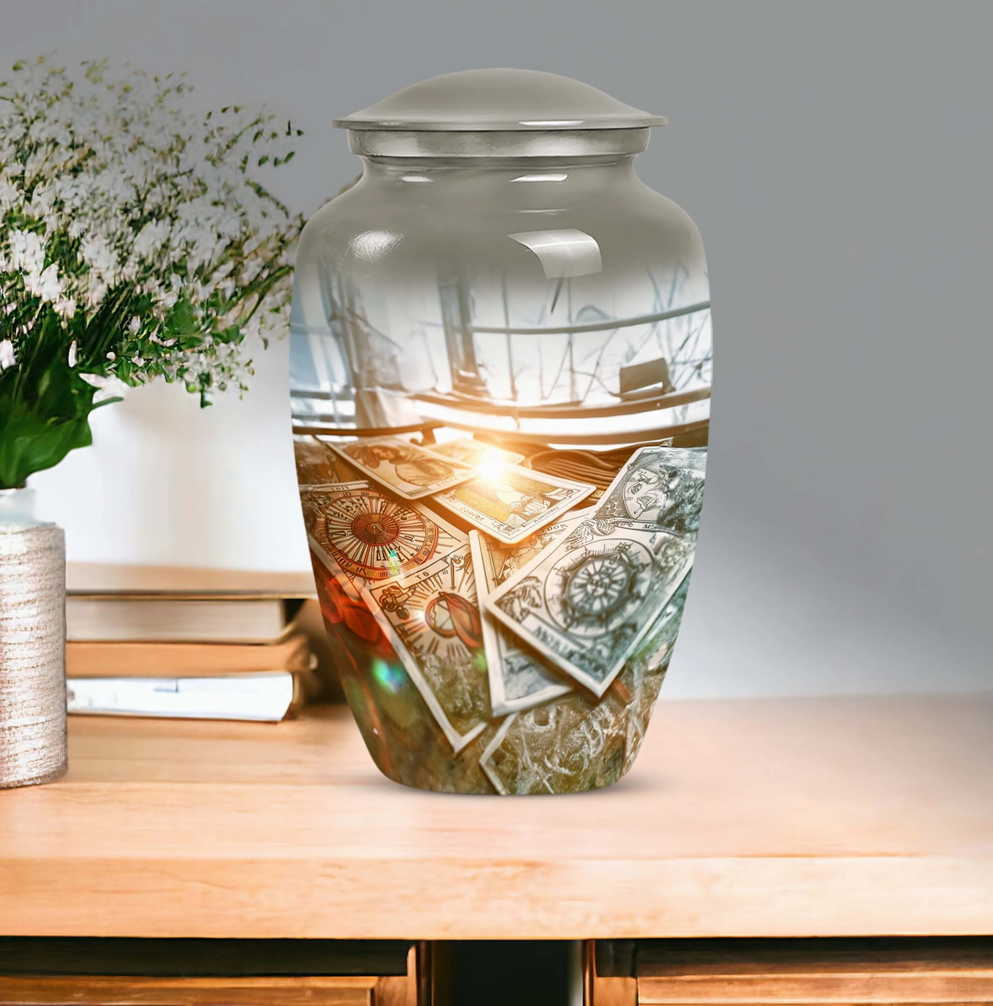 Tarot Abstract Commemorative Medium Burial Urn