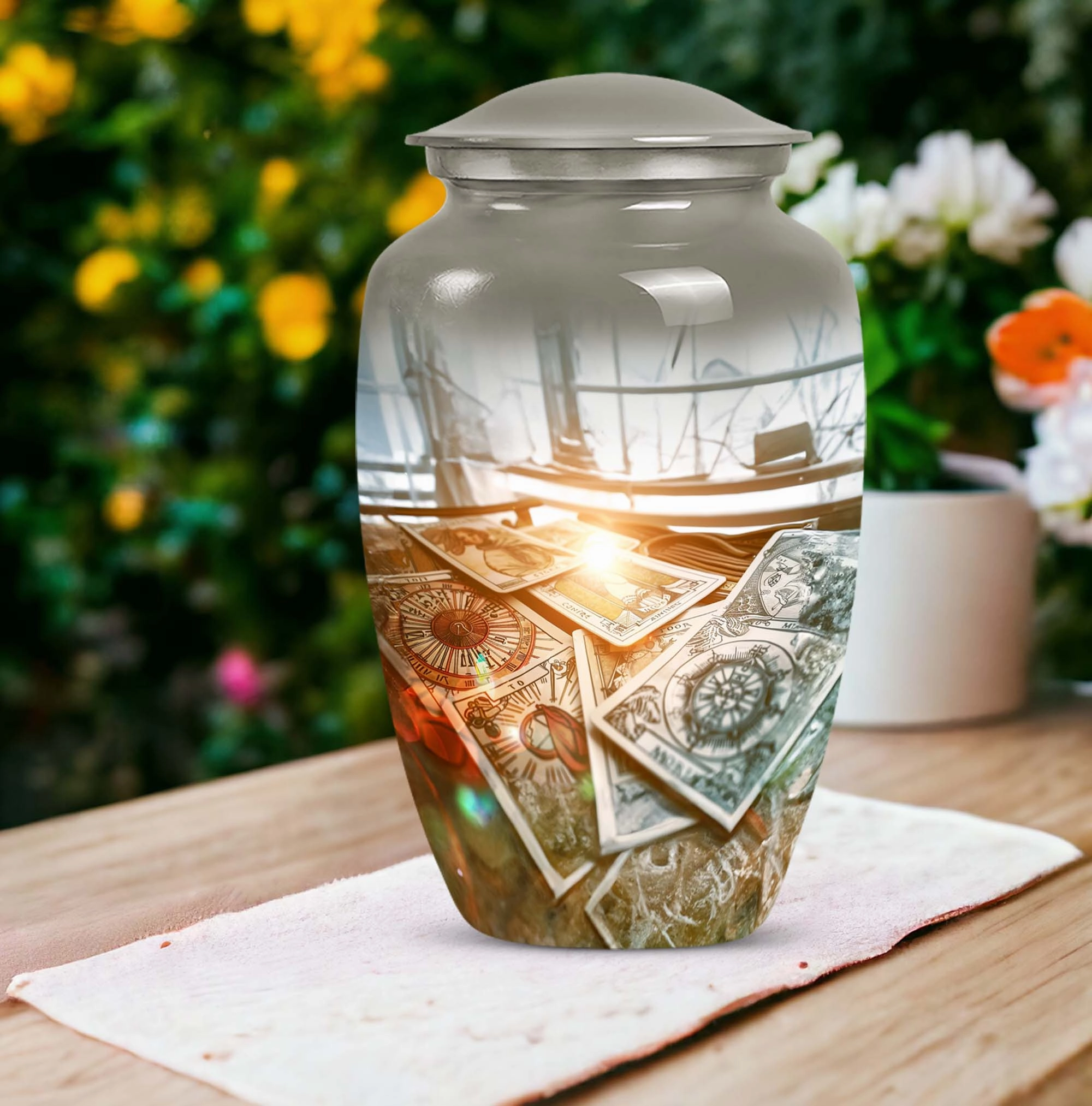 Tarot Abstract Commemorative Medium Burial Urn