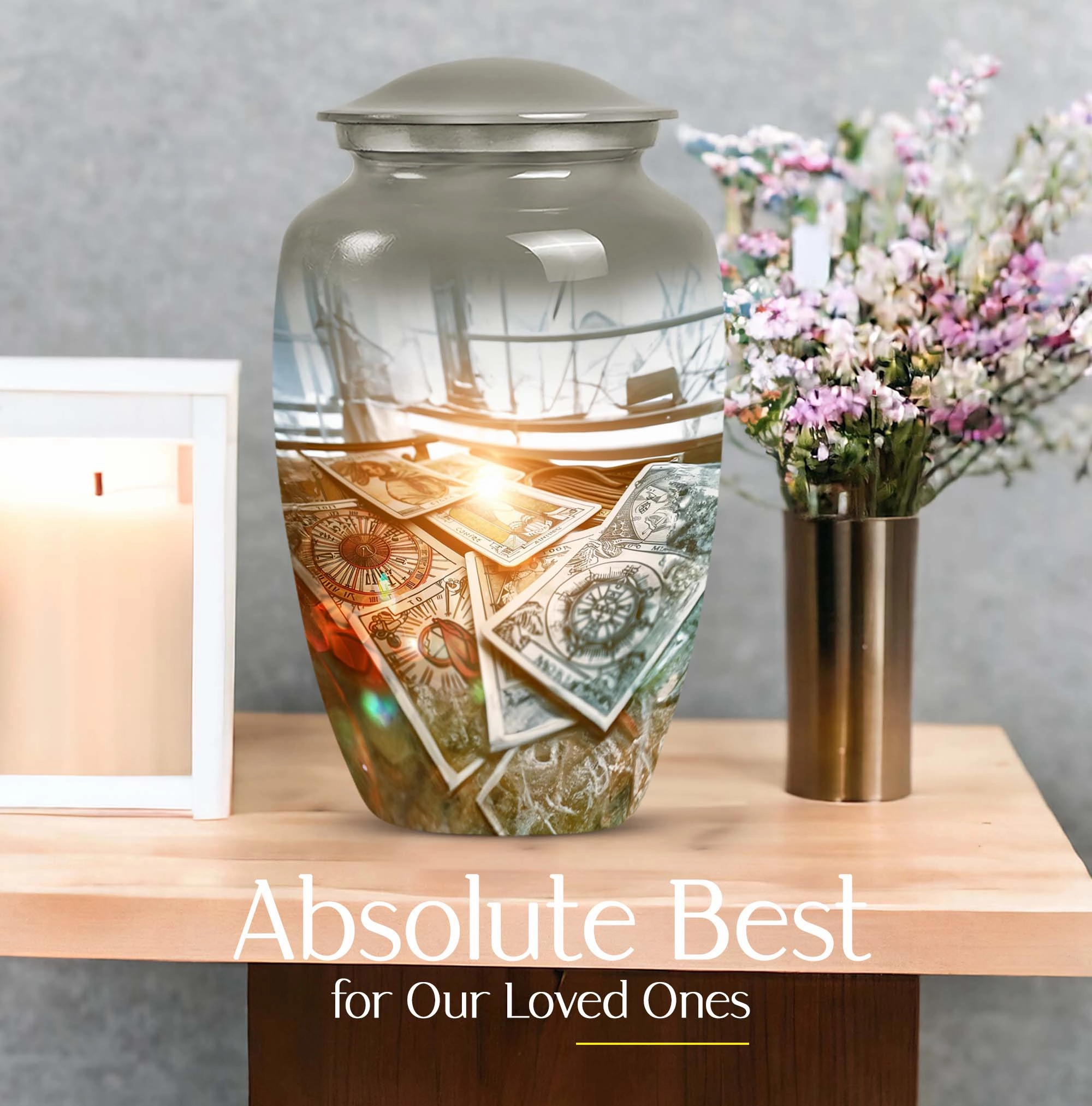 Tarot Abstract Commemorative Medium Burial Urn