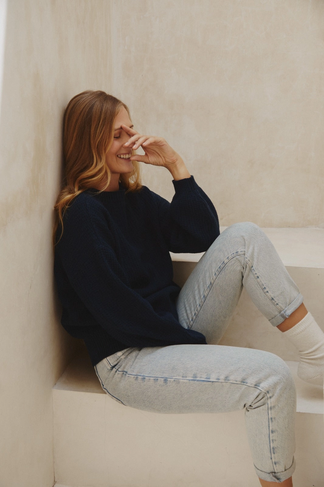 Textured Merino Wool Jumper