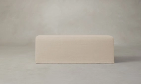 The Beacon Dining Bench - Heritage Belgian Linen Husk