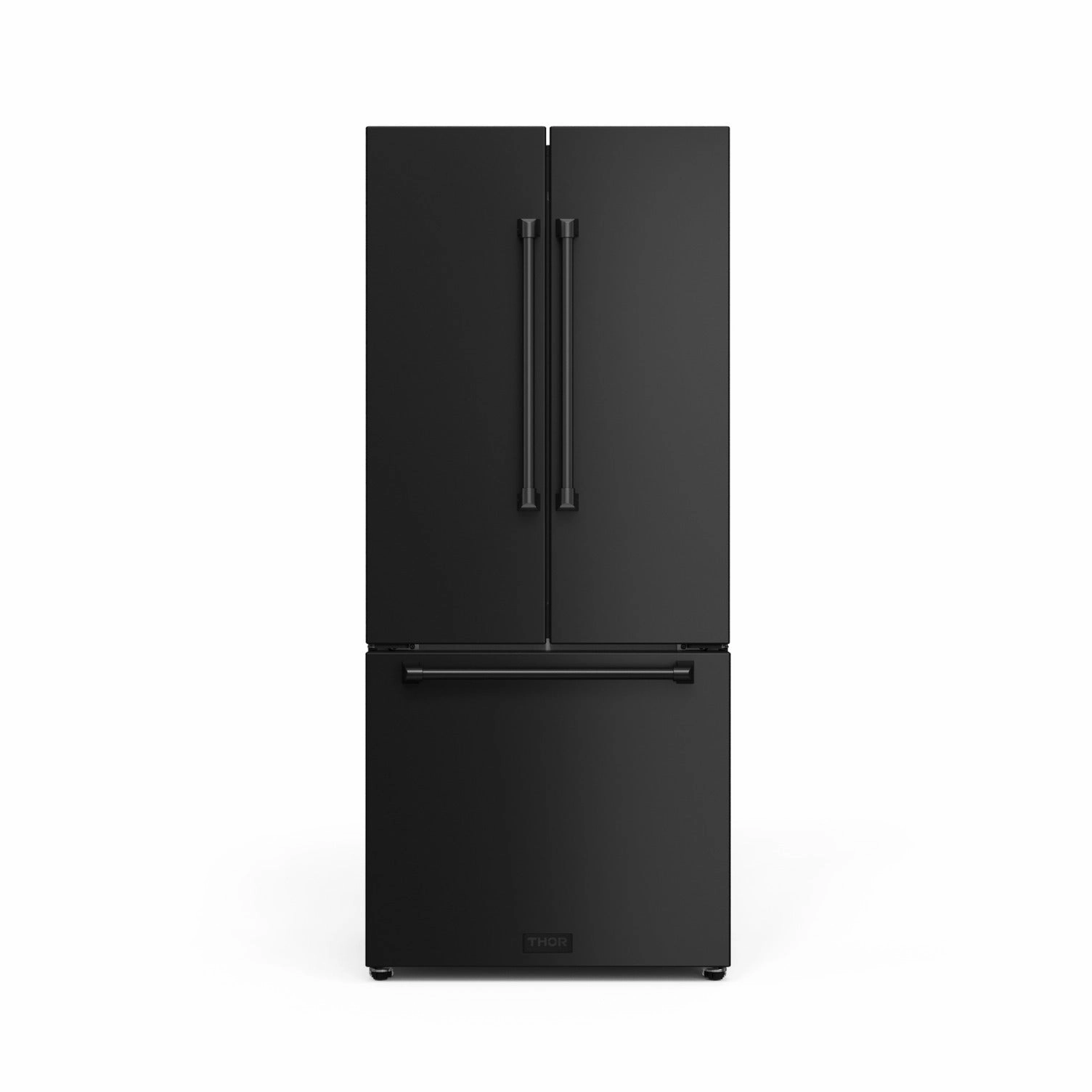 Thor Kitchen Matte Black French Door Counter Depth Refrigerator with Ice Maker| Gordon Ramsay Collection (17.5 cu.ft.) - RF3017FFD00