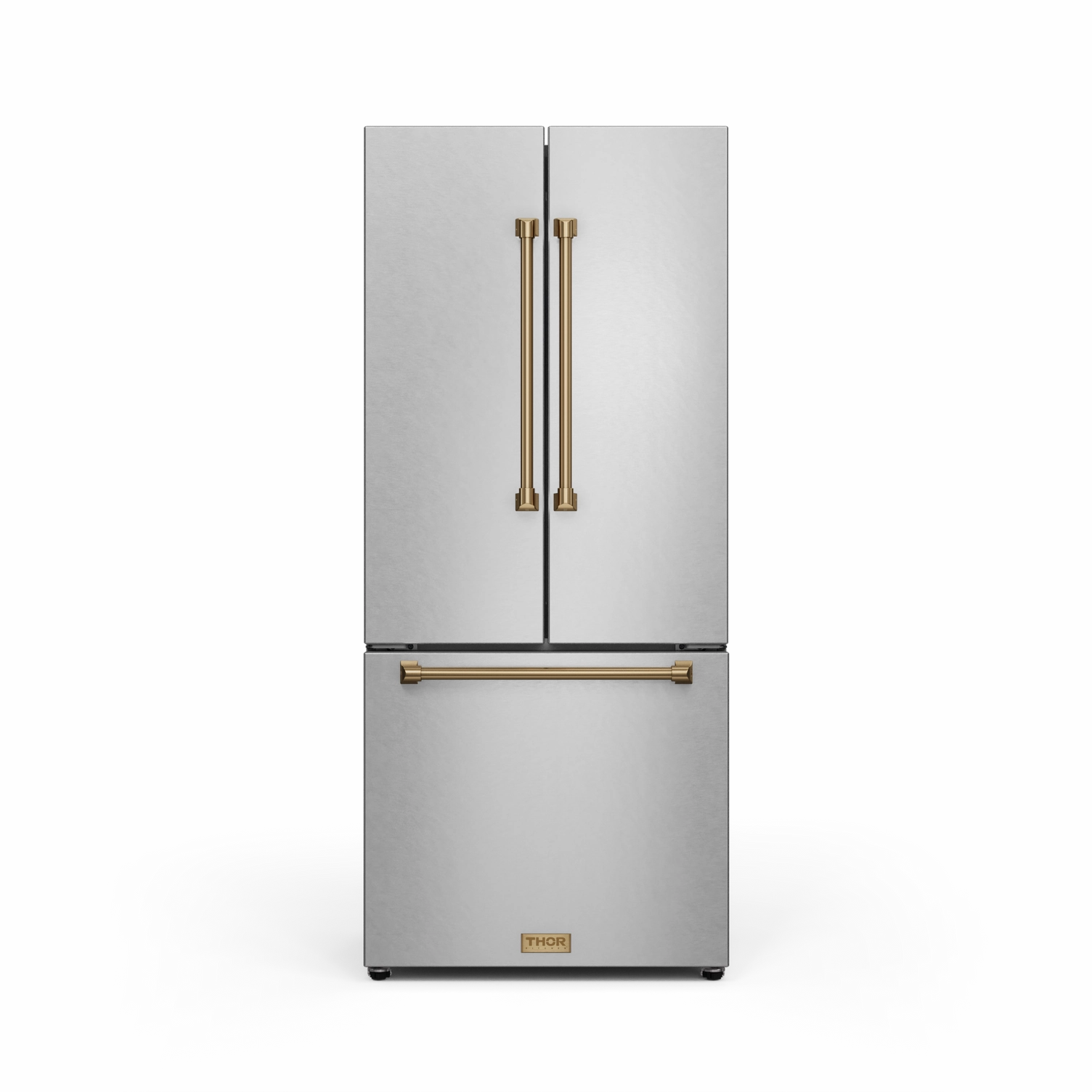 Thor Kitchen Stainless Steel French Door Counter Depth Refrigerator with Ice Maker| Gordon Ramsay Collection (17.5 cu.ft.) - RF3017FFD99-BRZ