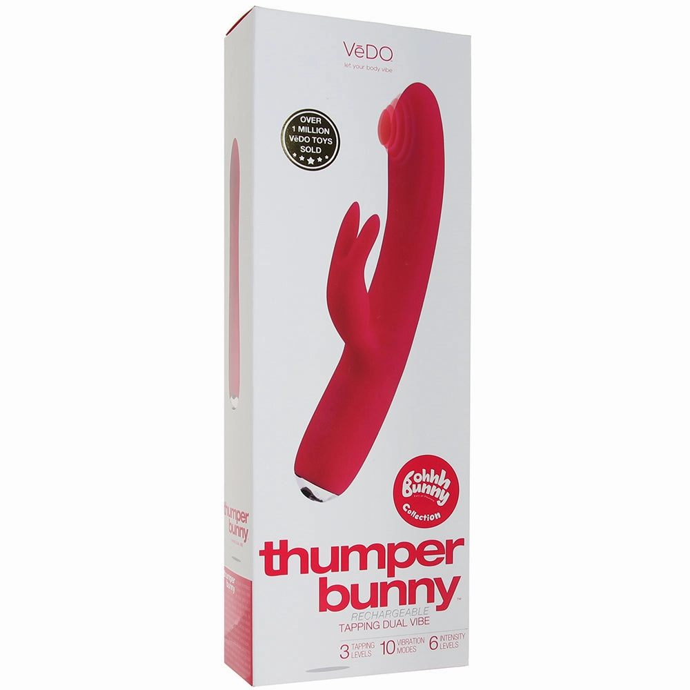 Thumper Bunny Tapping Rabbit Vibe in Pink