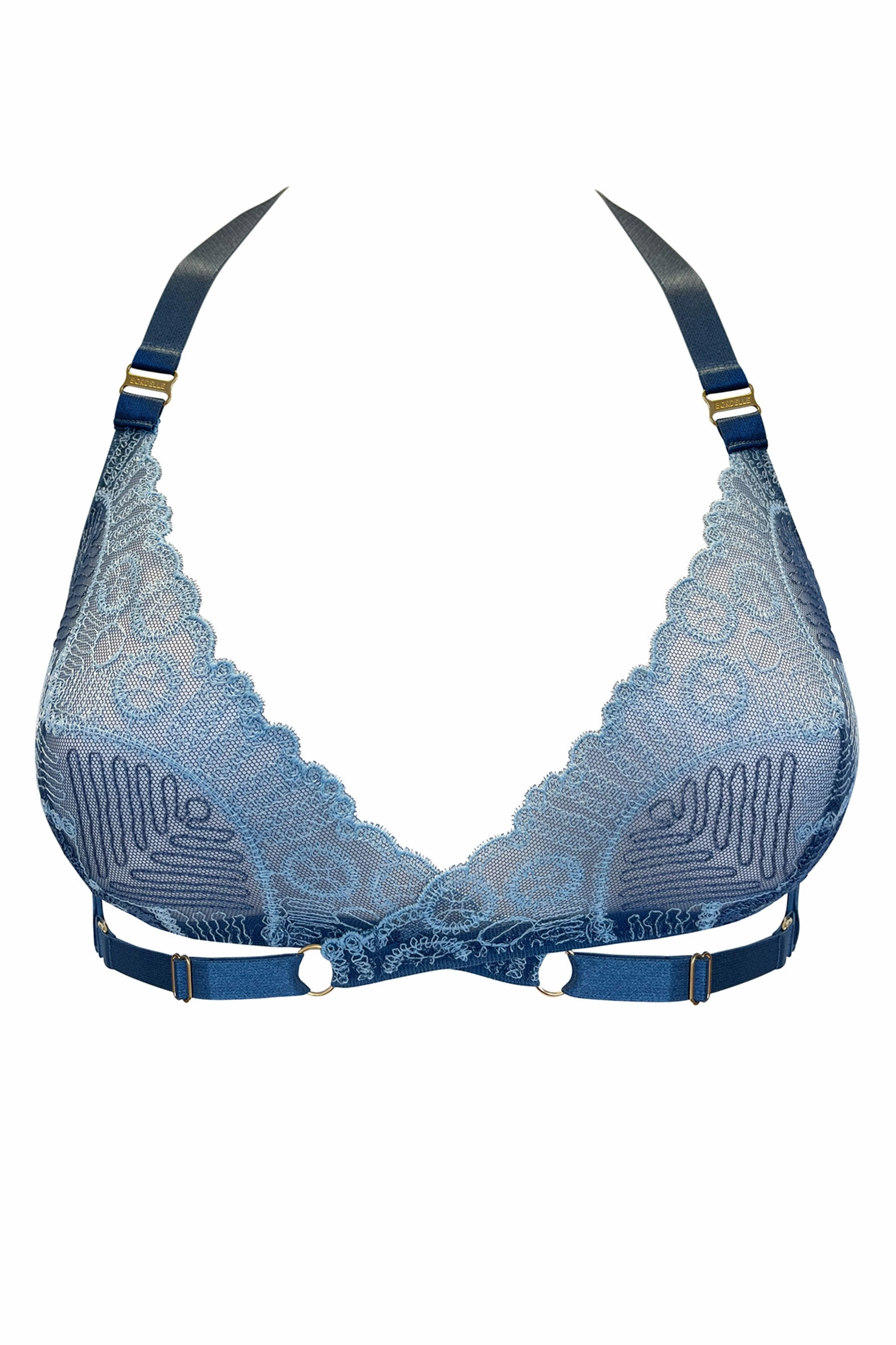 Tierra Soft Wrap Bra in Denim