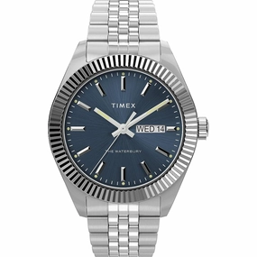Timex Men's Watch - The Waterbury Blue Dial Stainless Steel Bracelet | TW2V46000