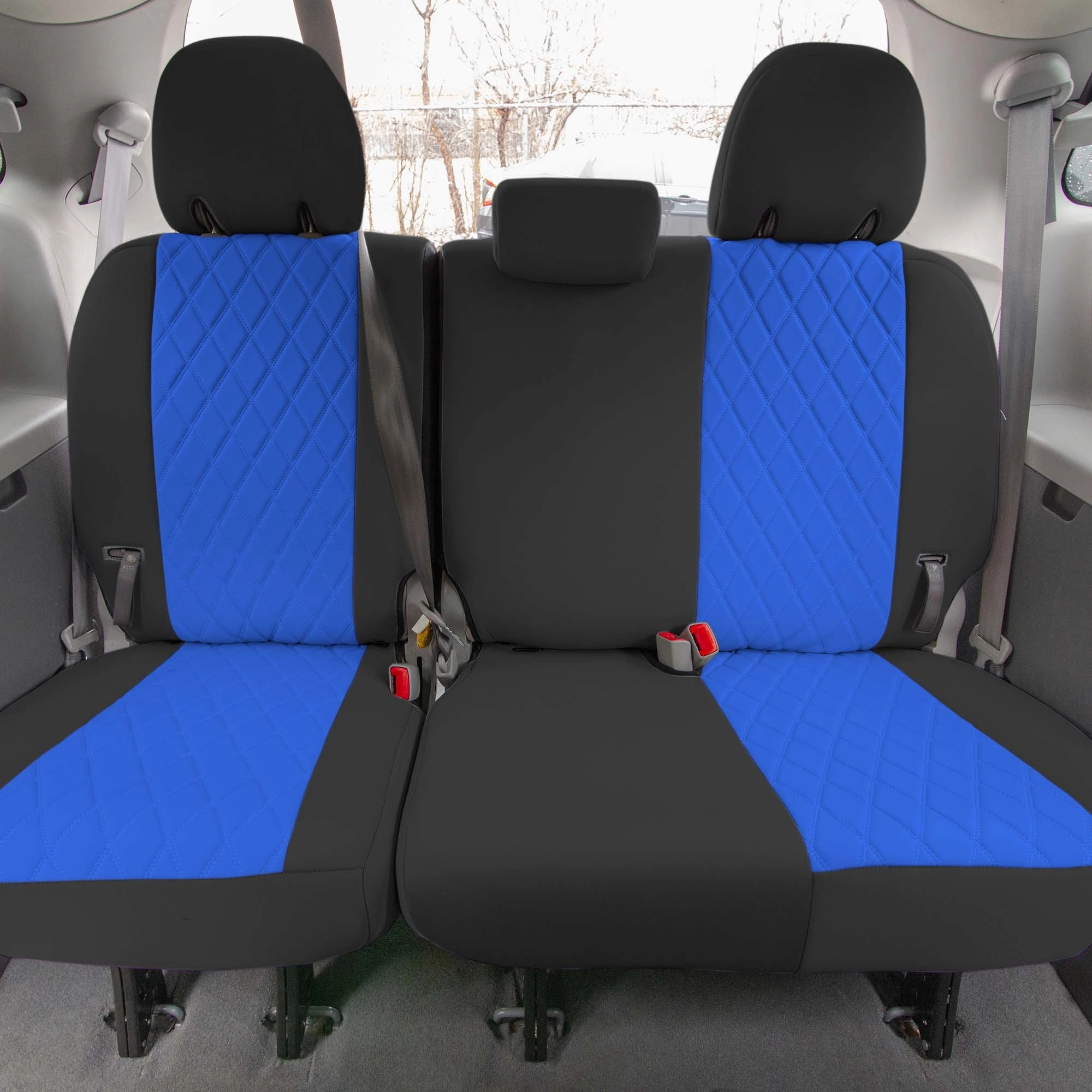 Toyota Sienna 2011 - 2020 - 3rd Row Set Seat Covers - Blue Ultraflex Neoprene