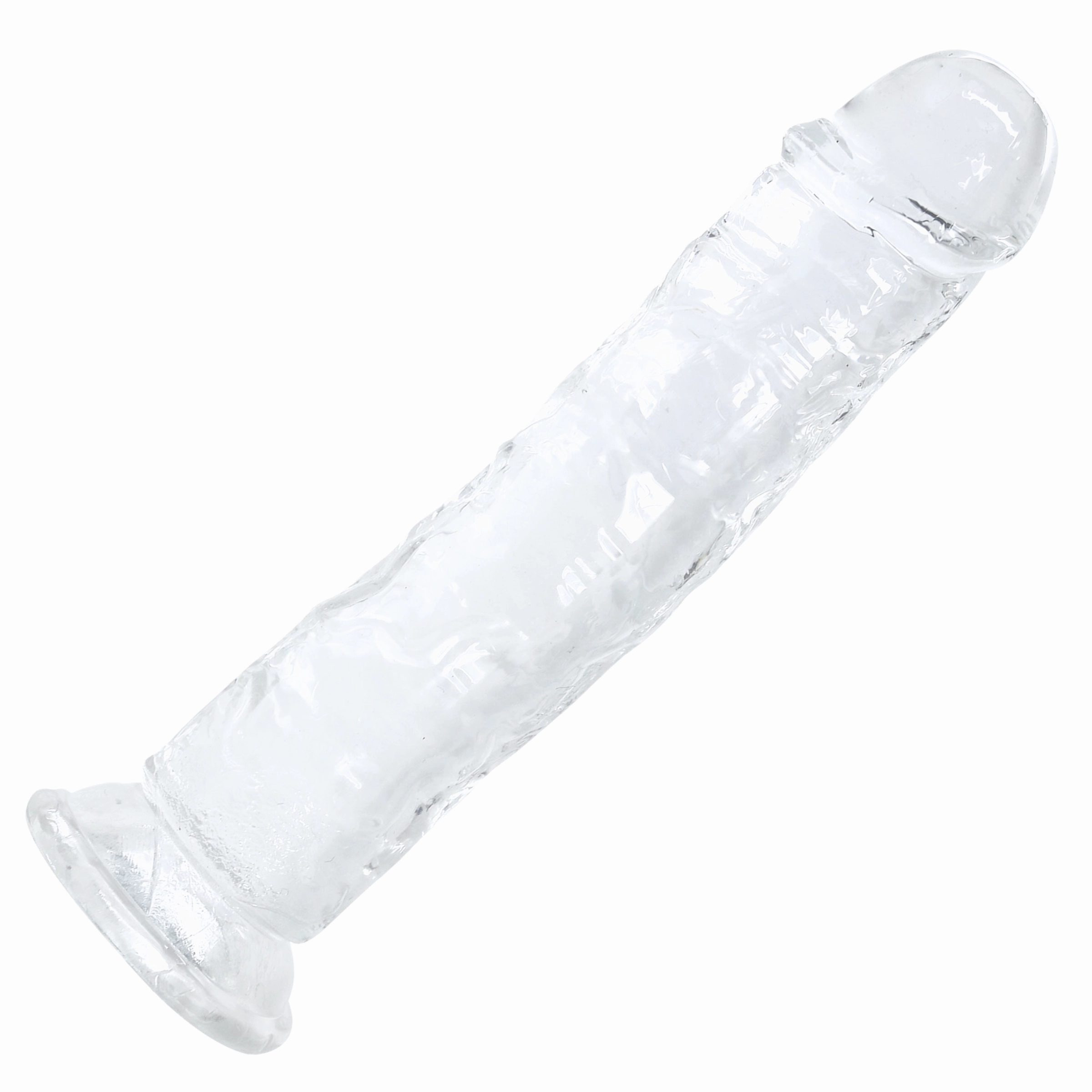 Ultra Lifelike Clear Suction Cup Dildo For Hands-Free Riding
