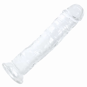 Ultra Lifelike Clear Suction Cup Dildo For Hands-Free Riding