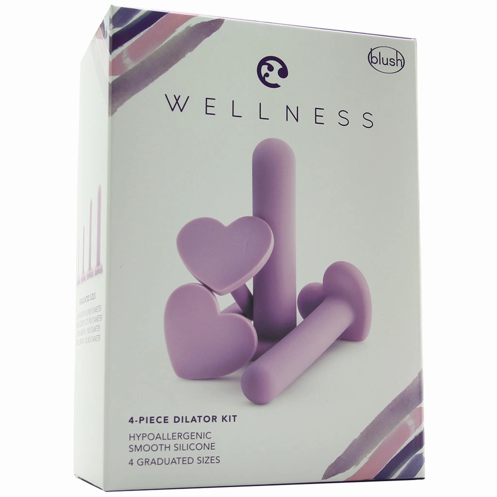Wellness 4 Piece Silicone Dilator Kit in Purple