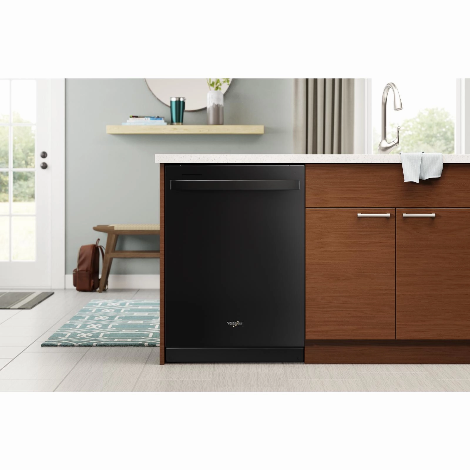 Whirlpool 24" Black Large Capacity Dishwasher with 3rd Rack (47 dBA) - WDT750SAKB