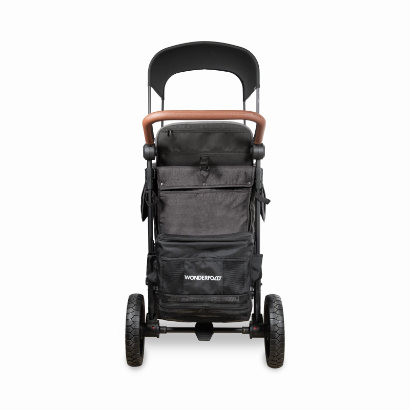 Wonderfold W2 Luxe Pro (2-Seater) Double Seater Stroller Wagon (Charcoal Gray)
