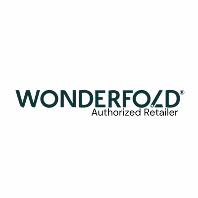 Wonderfold W4 Luxe Pro (4-Seater) Double Seater Stroller Wagon (Jet Black)