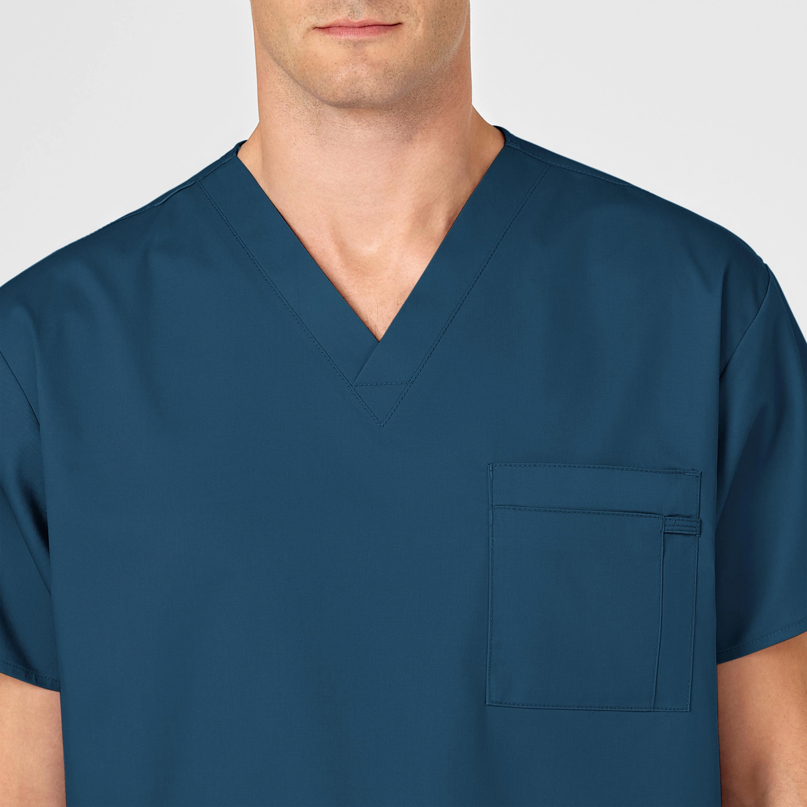 WonderWORK Unisex V-Neck Scrub Top - Caribbean