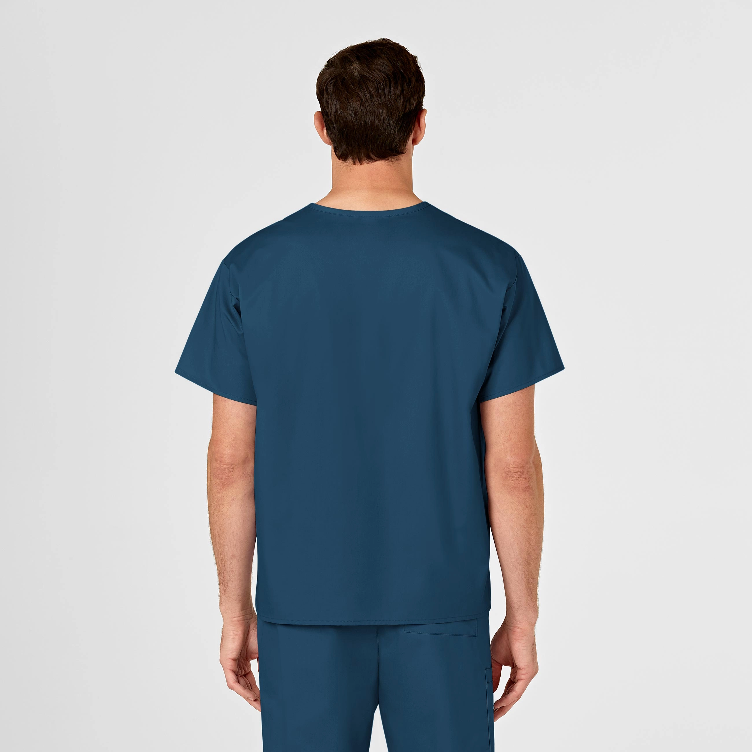 WonderWORK Unisex V-Neck Scrub Top - Caribbean