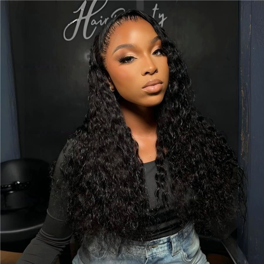 WOWANGEL Water Wave 13x6 Skinlike Real HD Lace Front Wig Glueless Clean Hairline